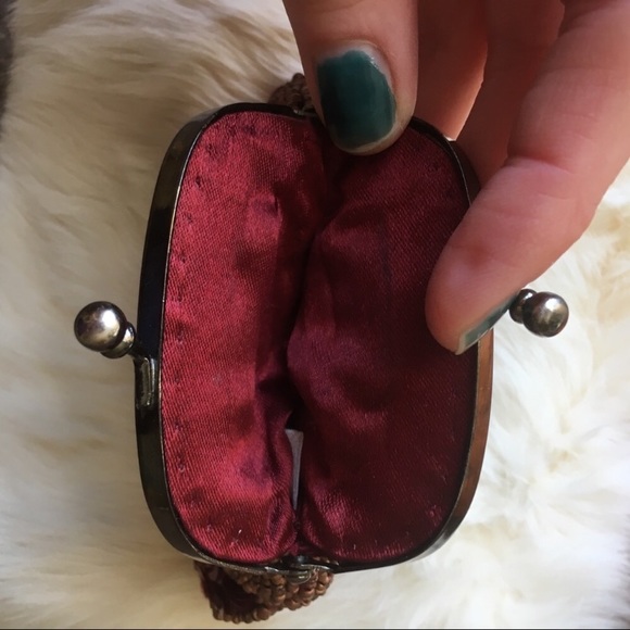 🐙 Milson & Louis Beaded sequined silk coin purse - Picture 3 of 7